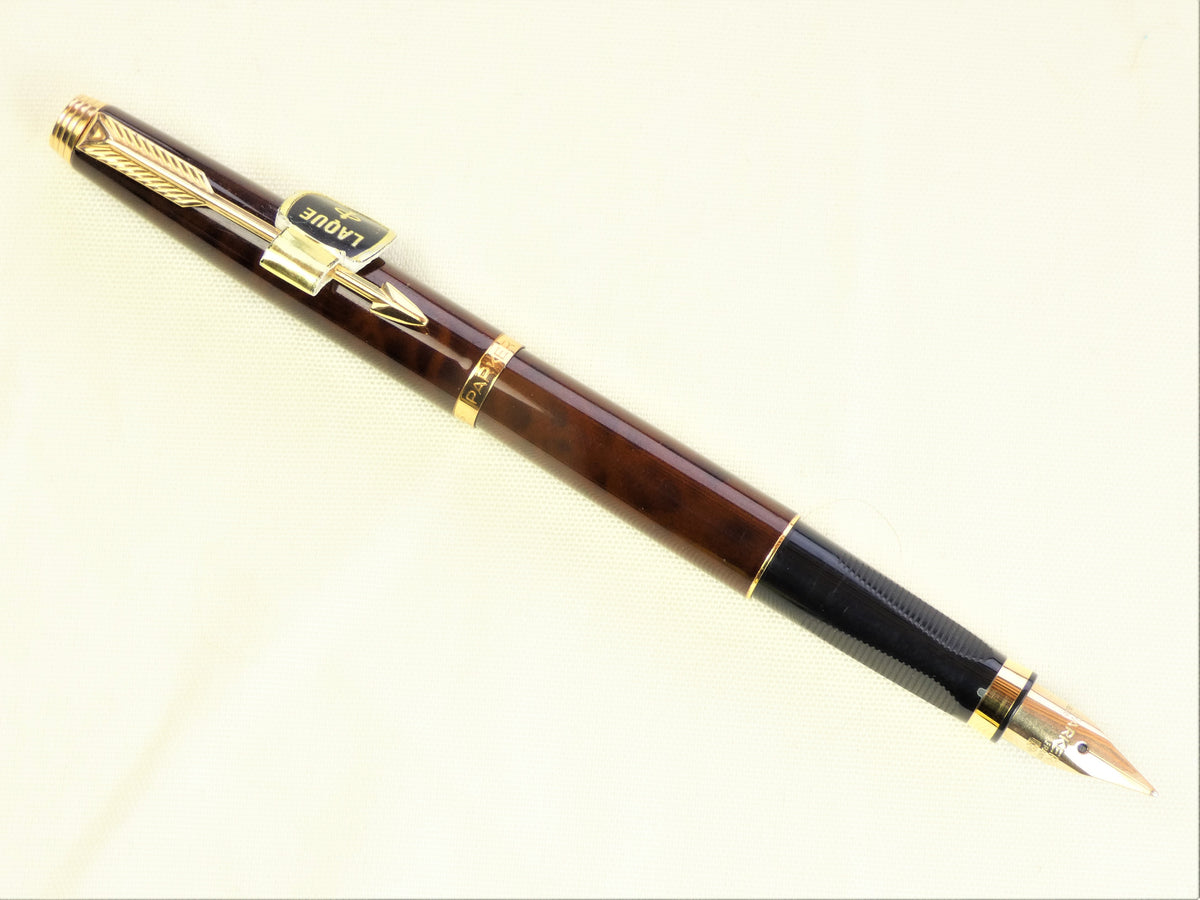 Stylo Plume PARKER 75 GT Laque Thuya - Vintage - Bon état - Fabriqué En France