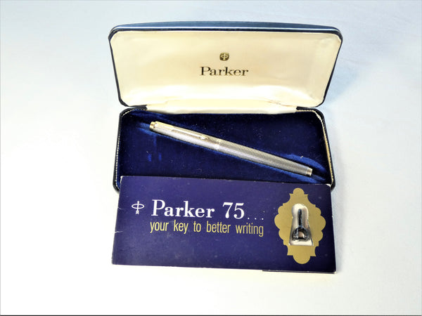 Parker 75 Solid Silver Flat Top. Near mint condition.