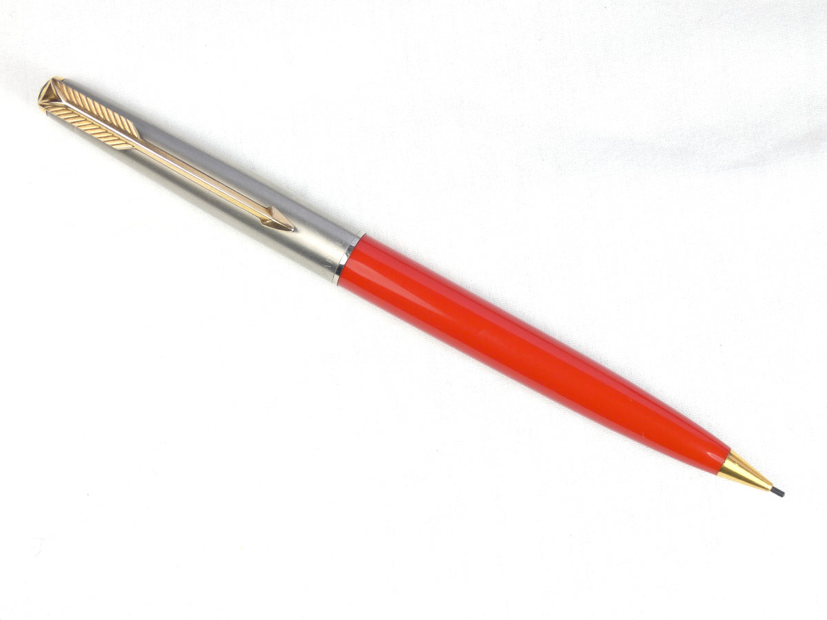 Parker 61 Pencil in Rage Red. Boxed and mint. – Collectablepens