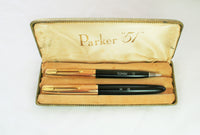 Parker 51 fountain pen set.